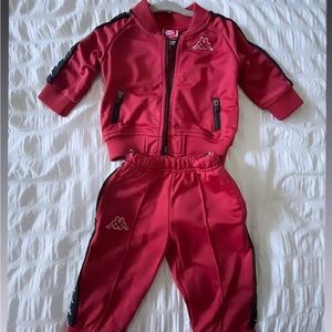 Red Kappa track suit
